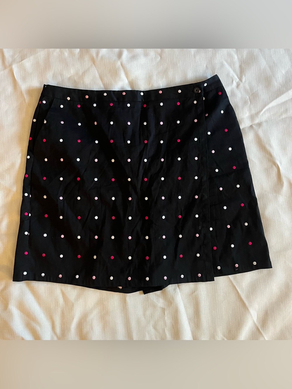 Charter club golf collection embroidered polka dot skirt skort women’s size 16
